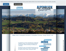 Tablet Screenshot of camping-alpenblick.de